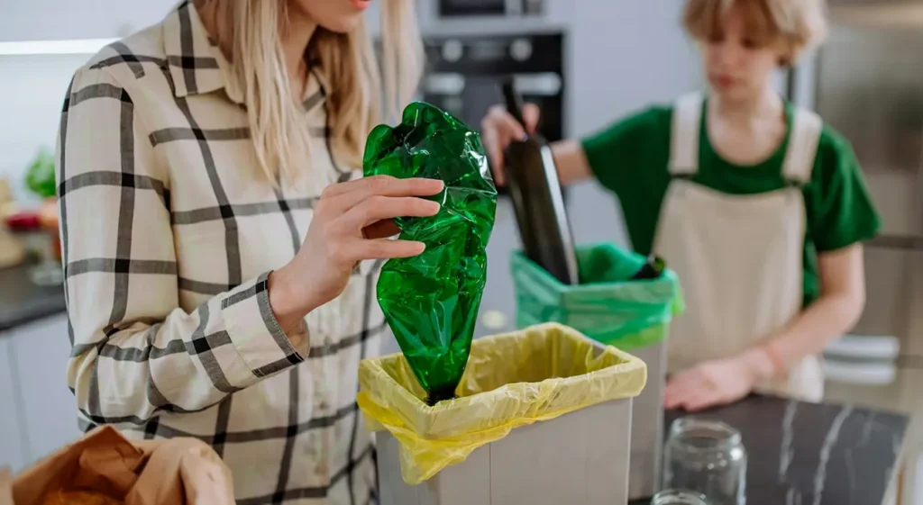 Recycling plant in operation